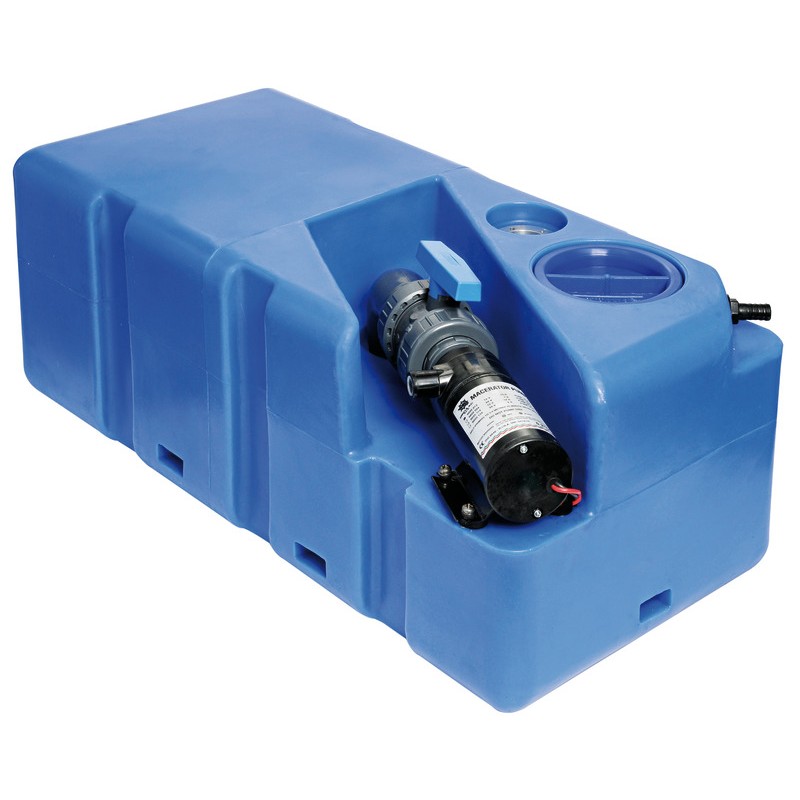 
Réservoir eaux usées + broyer horizontal 80 l 24 V 

