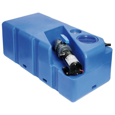 Réservoir eaux usées + broyer horizontal 80 l 24 V | EAN 8033137016165 Ref 50.147.81
