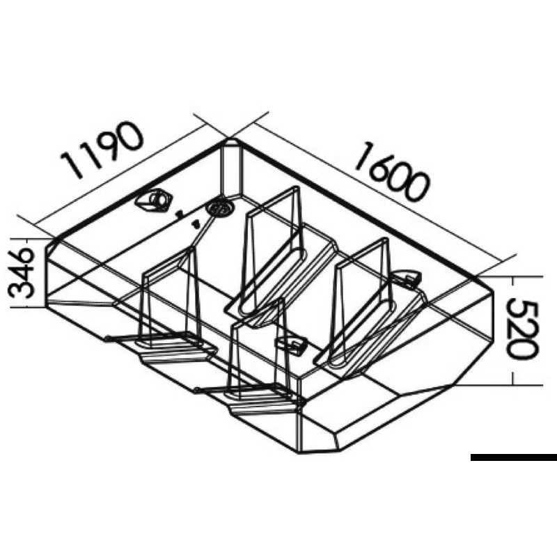 
Réservoir carburant 767 l 
