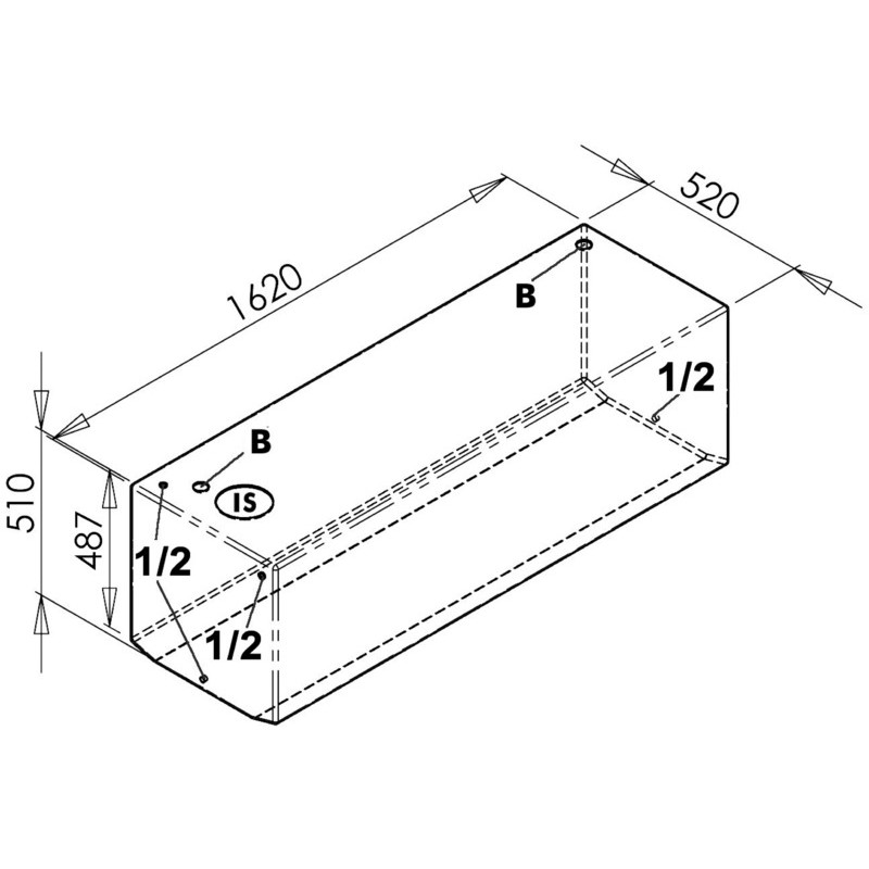 
Réservoir eau potable 350 l 
