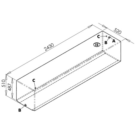 Réservoir eau potable 600 l | EAN 8033137157264 Ref 52.173.09