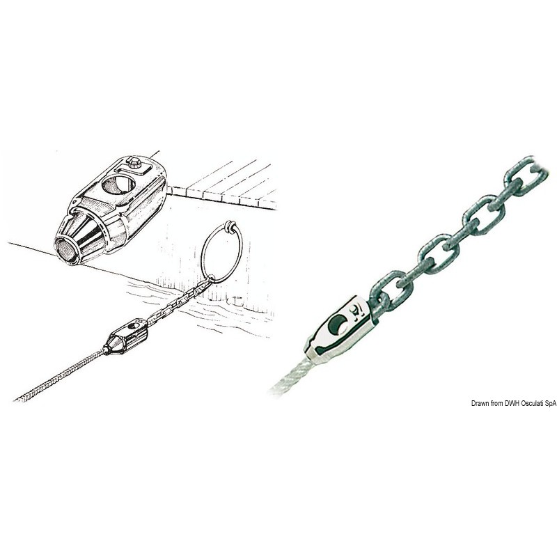 
Jonction chaîne/cordage 12/8 mm 
