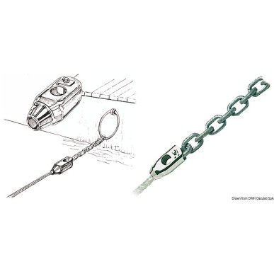 Jonction chaîne/cordage 12/8 mm | EAN 8033137066047 Ref 01.230.02
