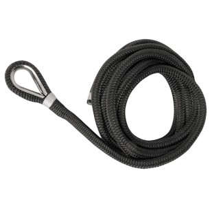 Ligne amarrage noir + épissure 16 mm x 11 m  | EAN 8033137044465 Ref 06.443.93