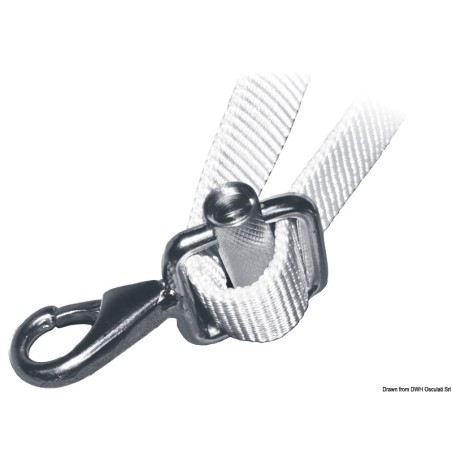 Mousqueton AISI 316 + boucle 25 mm | EAN 8033137081446 Ref 09.250.20