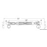 
Ridoir  sertir fourche fixe 3/8" câble 5 mm 
