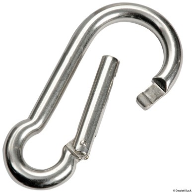 Mousqueton acier inoxydable AISI 316| EAN 8033137081217 Ref 09.190.05