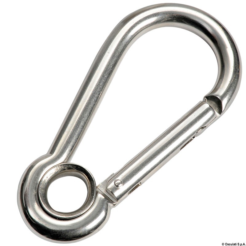 Mousqueton sans saillie avec œil AISI 316 5 mm
Mousqueton sans saillie avec œil AISI 316 5 mm