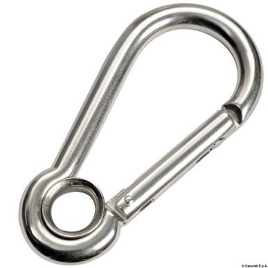 Mousqueton acier inoxydable AISI 316| EAN 8033137081262 Ref 09.191.05