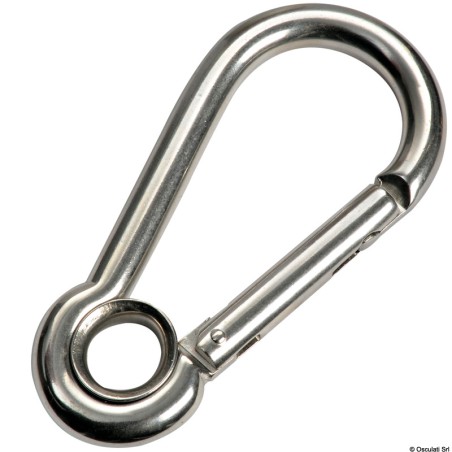 Mousqueton acier inoxydable AISI 316| EAN 8033137081293 Ref 09.191.10