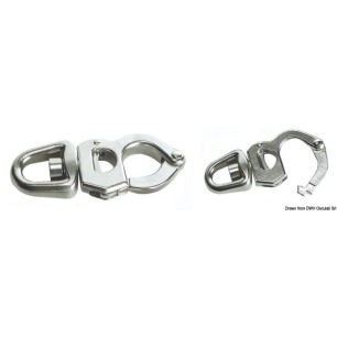 Mousquetons inox écoutes, drisses, spi| EAN 8033137081699 Ref 09.855.02