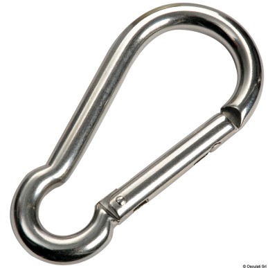 Mousqueton acier inoxydable AISI 316| EAN 8033137081231 Ref 09.190.08