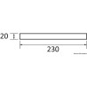
Barrette lumineuse LED U-Pro 230 LED 
