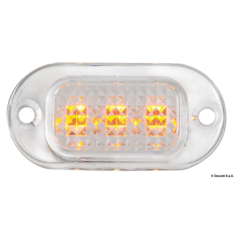 
Lumière courtoisie polycarbonate 3 LED sans bague 
