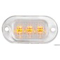 
Lumière courtoisie polycarbonate 3 LED sans bague 
