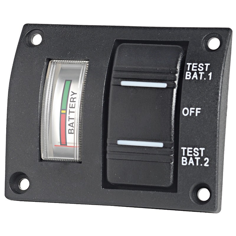 
Panneau-test pour 2 batteries analogique IP56 
