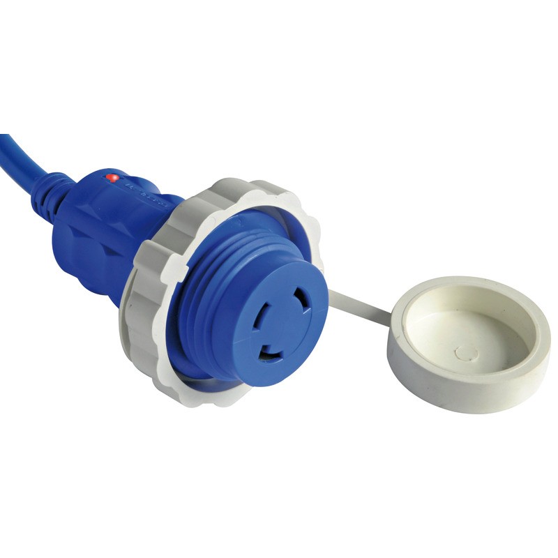 
Fiche + câble 10 m bleu 30 A 
