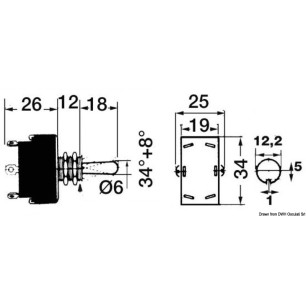 Interrupteur CARLINGSWITCH levier| EAN 8033137016066 Ref 14.938.05