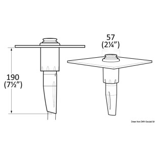 Boîtier douchette pont intégrée WHALE Twist| EAN 8033137094071 Ref 15.290.11