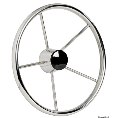 Volant roue inox poli miroir 5 branches| EAN 8033137144110 Ref 45.165.32