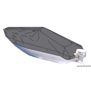 Bâche bateaux plat-bord bas + console de pilotage centrale| EAN 8033137145353 Ref 46.170.11