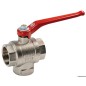 
Vanne bille en laiton 3 voies 1"1/4 T 

