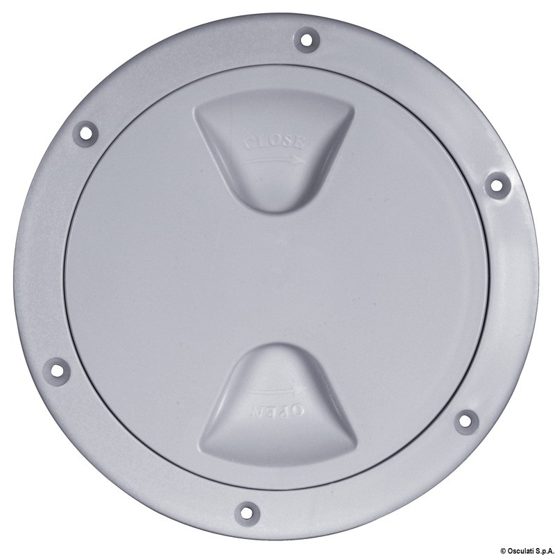 
Bouchon inspection 4" gris RAL 7042 
