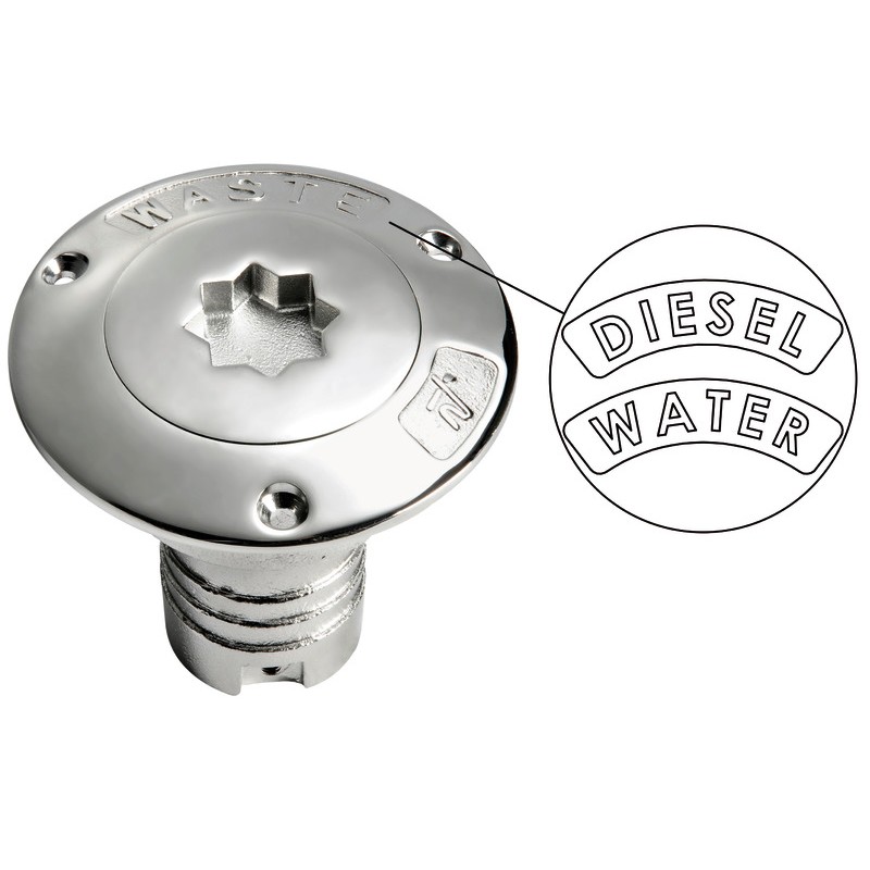 
Bouchon de nable Waste AISI 316 38 mm 
