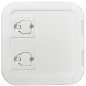 
Caisson blanc avec porte 285 x 285 mm façade L 
