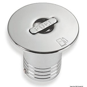 Bouchon droit laiton chromé FUEL 50 mm | EAN 8033137110795 Ref 20.667.01