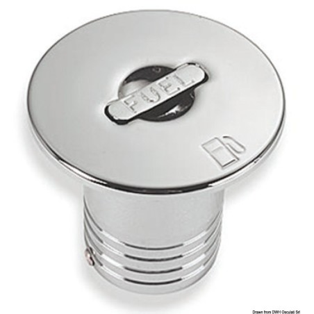 Bouchon droit laiton chromé FUEL 50 mm | EAN 8033137110795 Ref 20.667.01