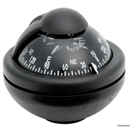 Compas RIVIERA Comet 2" noir + étrier | EAN 8033137114199 Ref 25.006.04