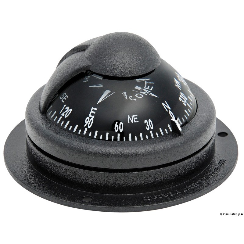 
Compas RIVIERA Comet 2" fixation sur plan noir 
