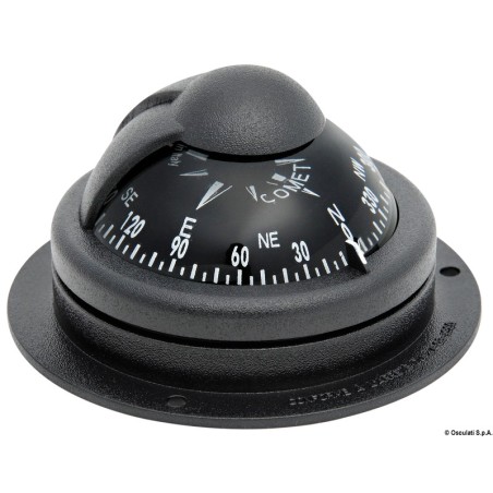 Compas RIVIERA Comet 2" fixation sur plan noir | EAN 8033137114175 Ref 25.006.02