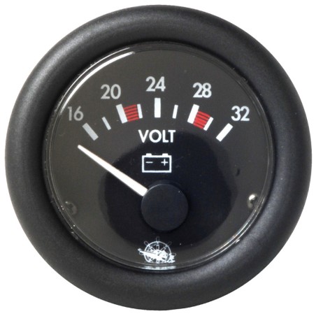 Voltmètre Guardian noir 20-32 V | EAN 8033137116179 Ref 27.433.02
