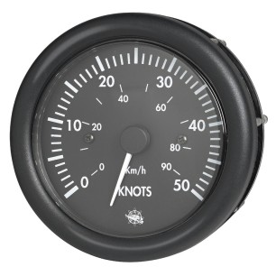 Speedomètre Guardian 0-50 nœuds noir 12 V | EAN 8033137116056 Ref 27.424.01