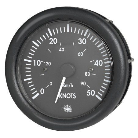 Speedomètre Guardian 0-50 nœuds noir 12 V | EAN 8033137116056 Ref 27.424.01