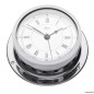 
Horloge avec réveil Barigo Star laiton chromé 
