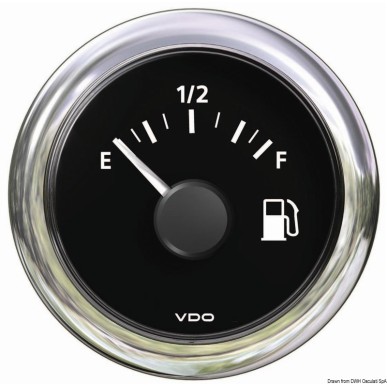 Indicateur niveau carburant 10/180 ohm noir  | EAN 8033137116827 Ref 27.582.01