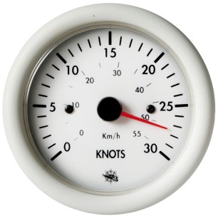 Speedomètre Guardian 0-30 nœuds blanc 12 V | EAN 8033137049866 Ref 27.522.01