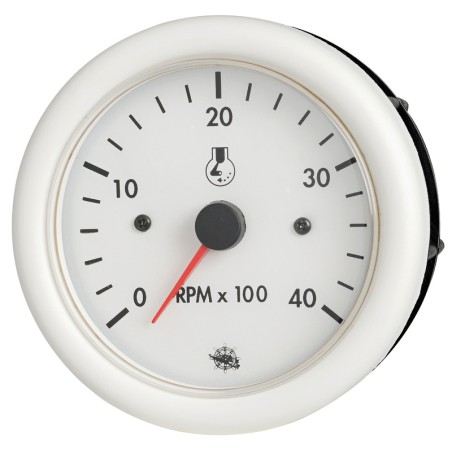 Compte-tours Guardian diesel blanc 12 V | EAN 8033137116438 Ref 27.520.01