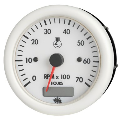 Compte-tours Guardian 2/4 temps blanc compteur 12 | EAN 8033137116483 Ref 27.521.05