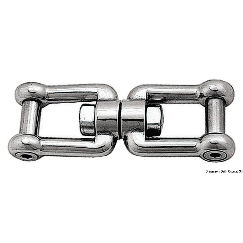
Emerillon man-man pivot  ras AISI 316 6 mm 
