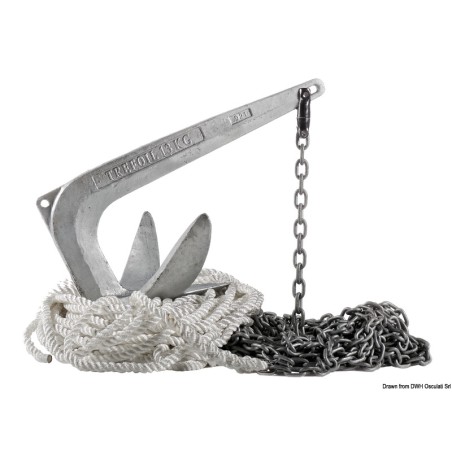 
Kit de mouillage ancre Trefoil 7,5 kg 
