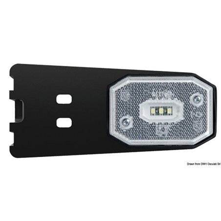 
Feu avant  LED avec étrier lumière blanche 
