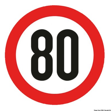 
Disque vitesse auto-collant homologué 80 Km/h 
