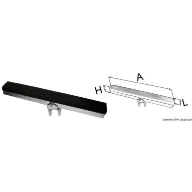
Support latéral avec étrier 500 mm 
