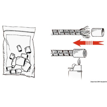
Embouts en plastique pour amarres 
