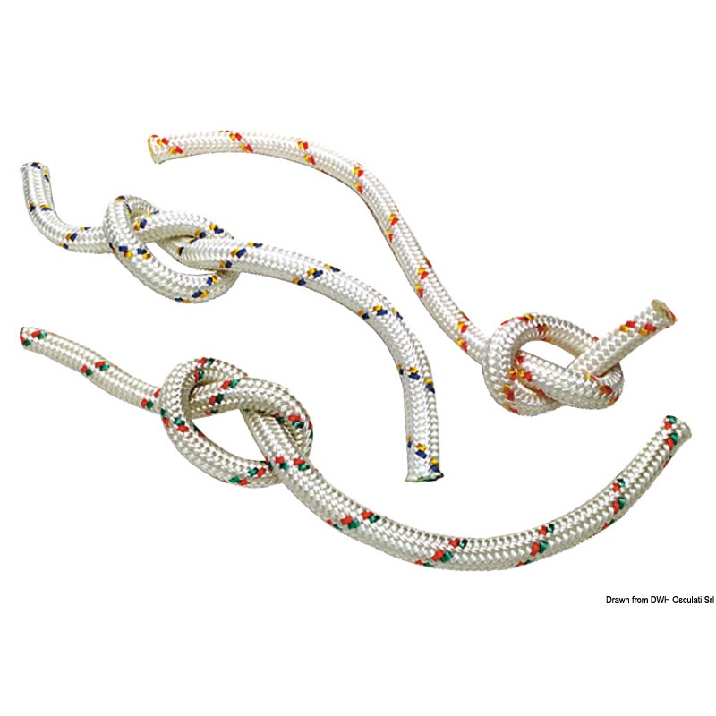 
Double tresse vert/rouge 6 mm 
