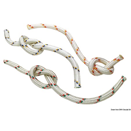 
Double tresse vert/rouge 6 mm 
